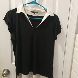 Adrianna Papell Black and White Blouse